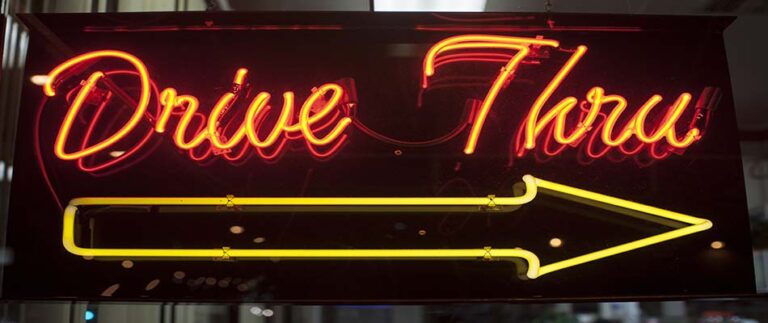 neon drive thru sign: The Art of Upselling and Cross-Selling: CPQ vs. the Drive-Thru