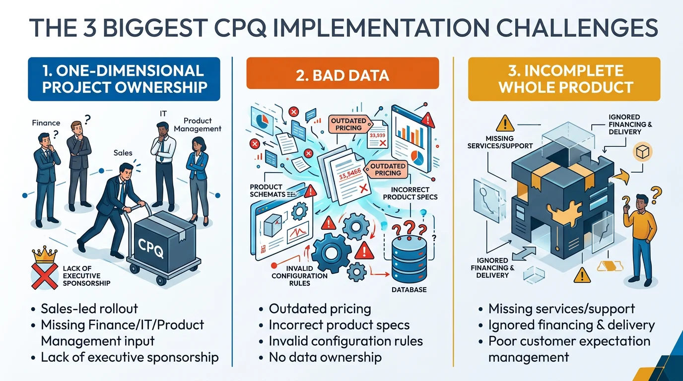The 3 Biggest CPQ Implementation Challenges
