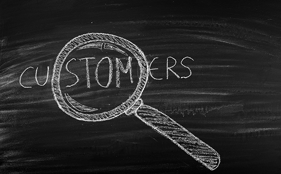 Customer written on lens