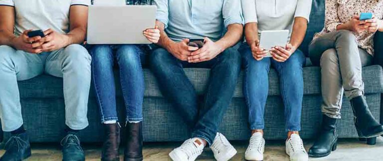 People using mobile devices - Great Communications Drive Real Value